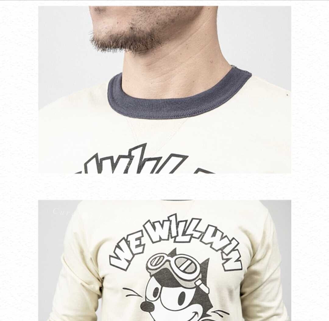 TOYS MCCOY Felix the Cat Thick Crewneck T-shirt