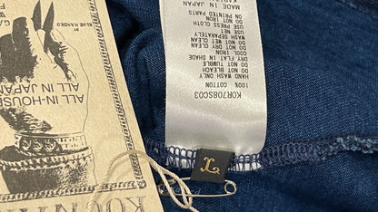 Kapital Indigo Jeans Print Distressed T-shirt