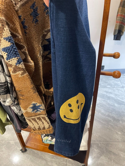 Kapital Indigo Dyed Smiley Robe