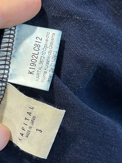 Kapital Indigo Dyed Smiley Robe