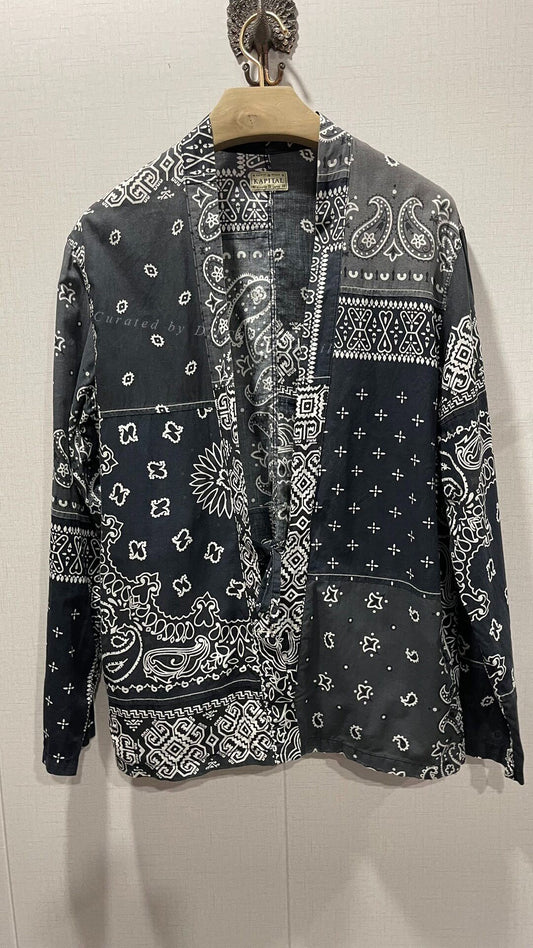 Kapital Thin Bandana Patchwork Cardigan Robe