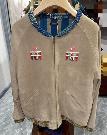 KAPITAL Suede Leather Pilot Jacket