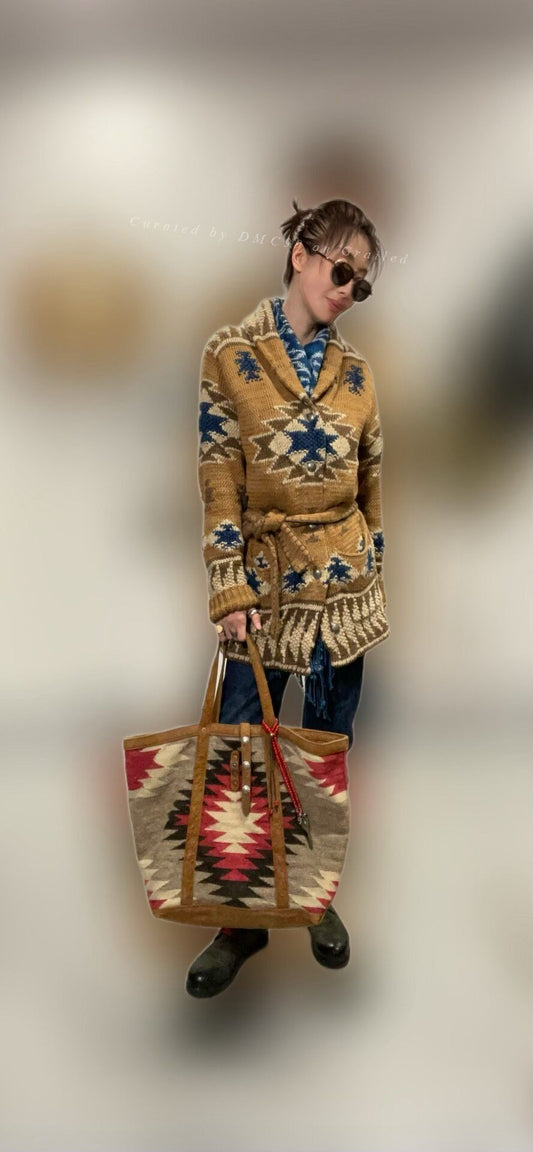 RRL Navajo-Inspired Shawl Collar Cardigan