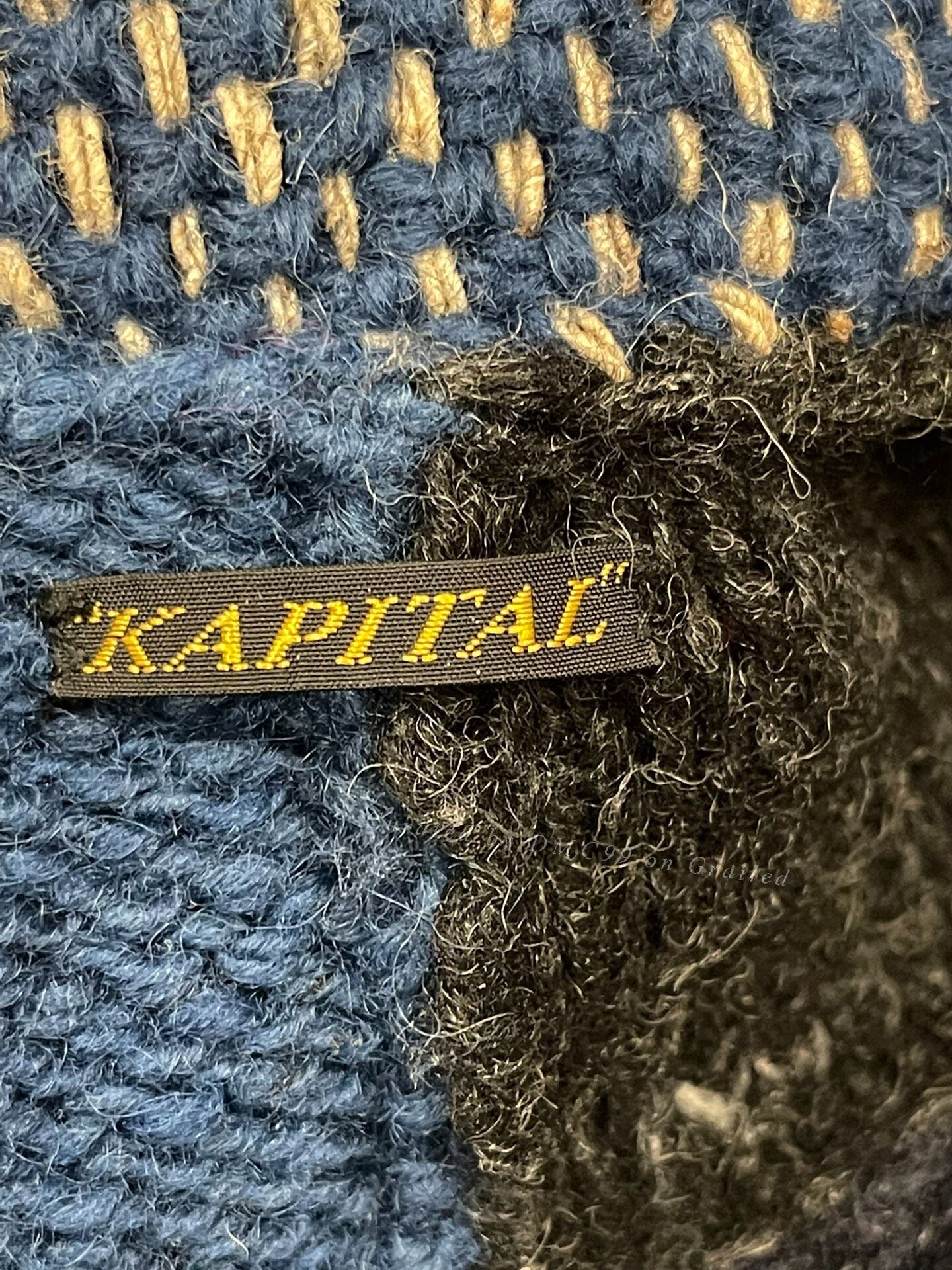 Kapital Short Wool Patchwork Robe