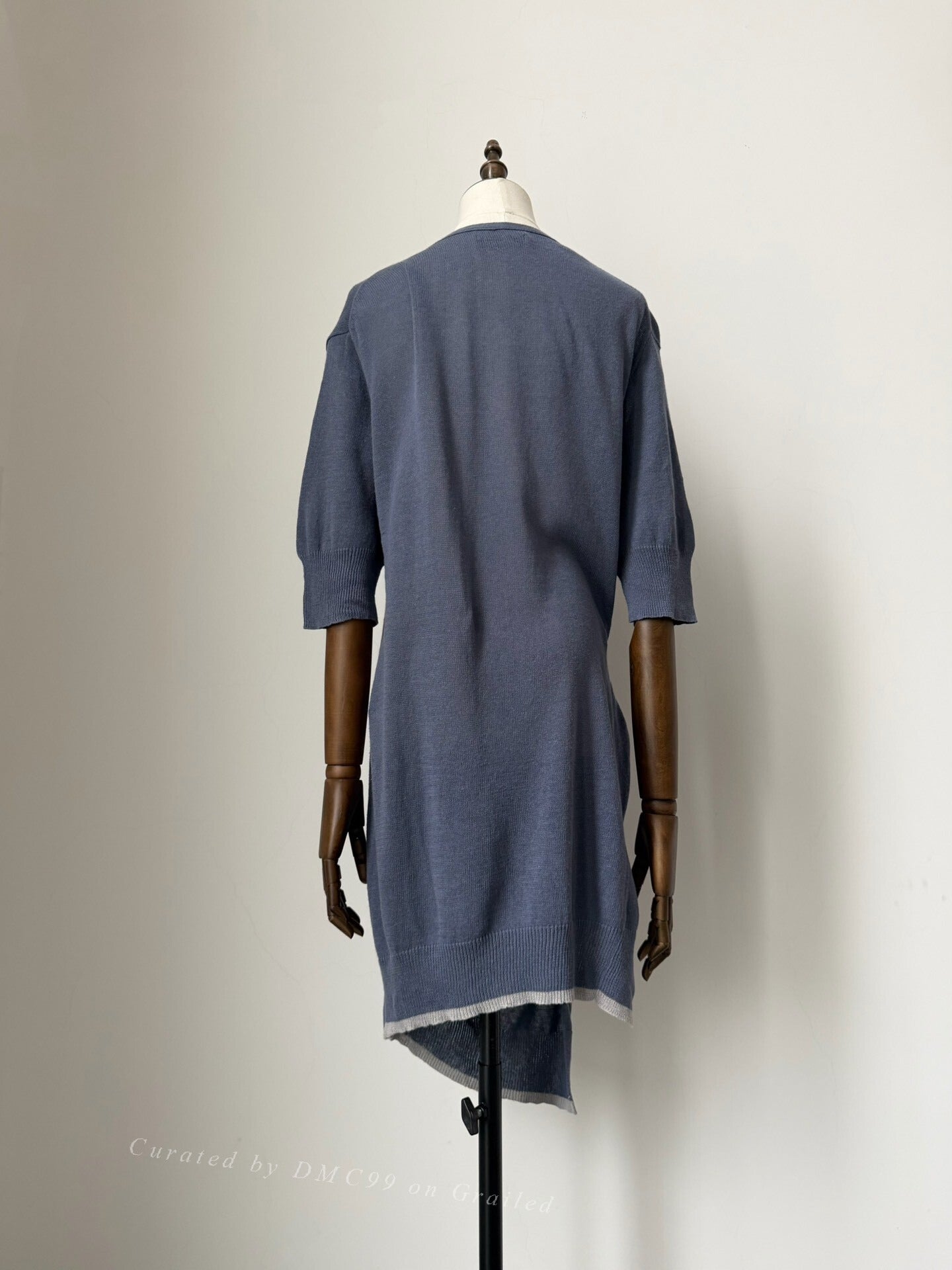 Yohji Yamamoto Y's Gray-Blue Knit Top