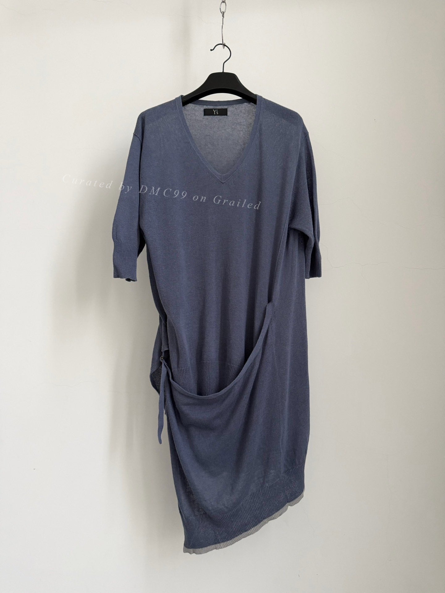 Yohji Yamamoto Y's Gray-Blue Knit Top