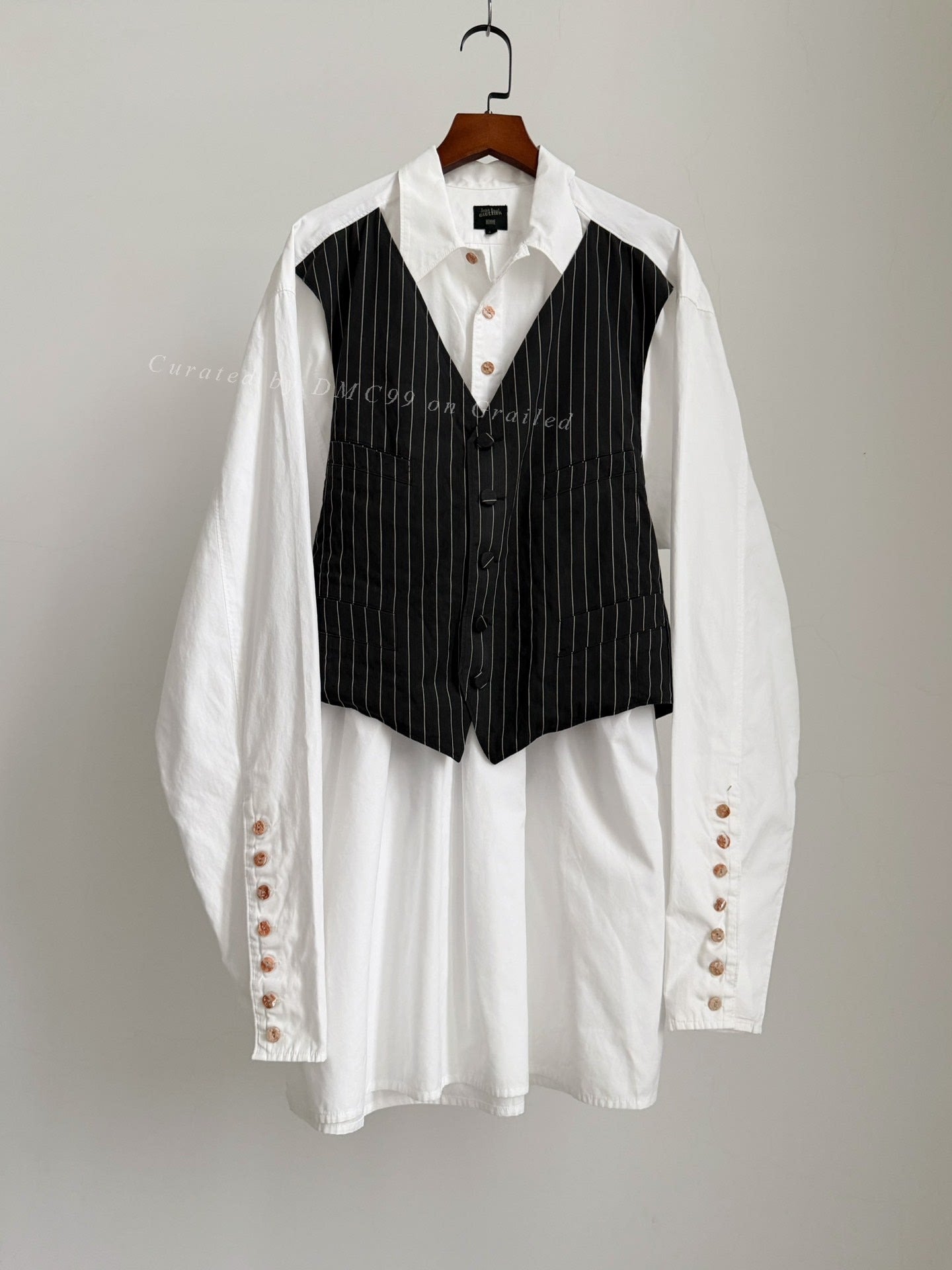 Jean Paul Gaultier Vintage Spliced Vest Shirt