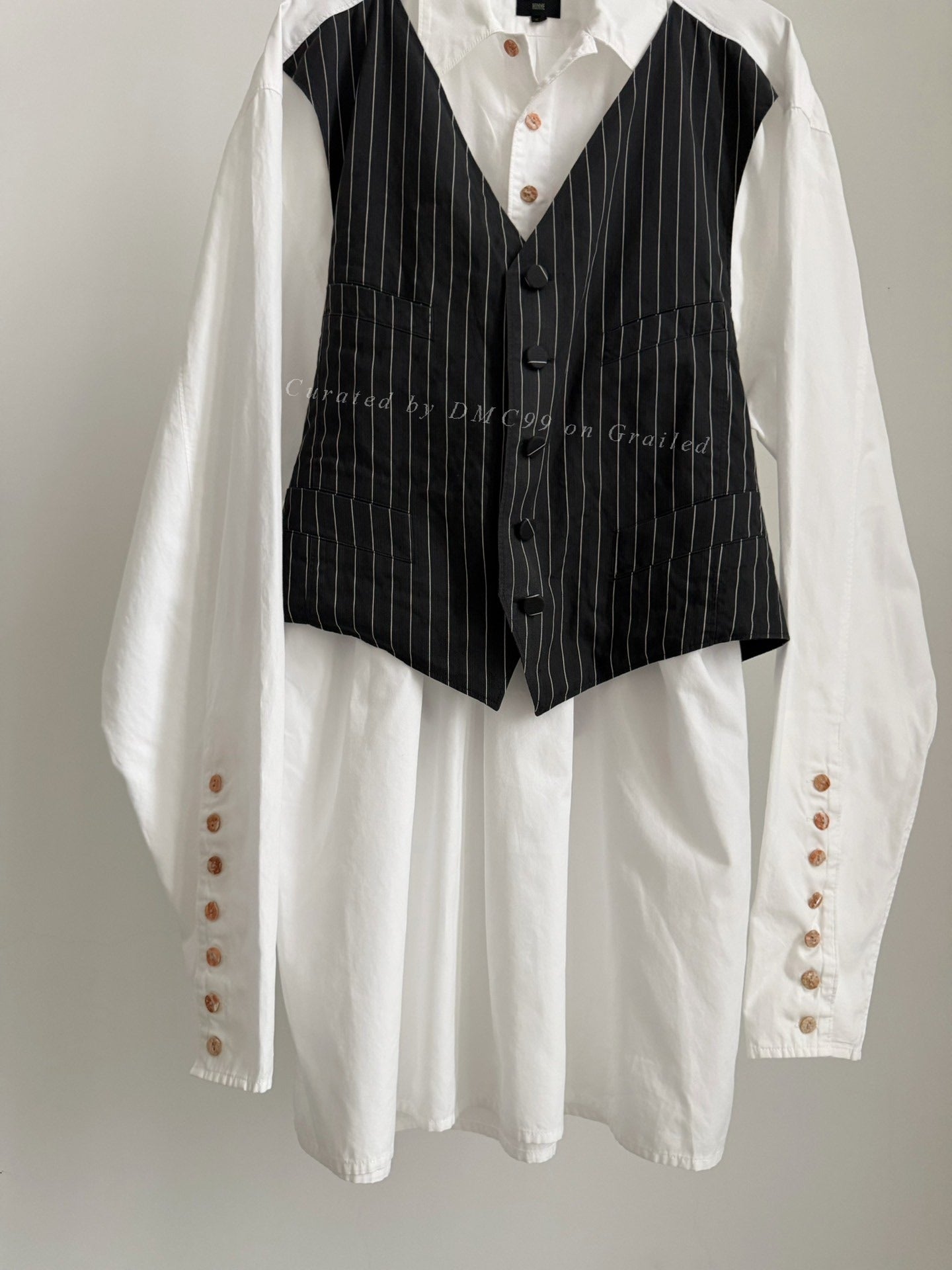 Jean Paul Gaultier Vintage Spliced Vest Shirt