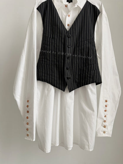 Jean Paul Gaultier Vintage Spliced Vest Shirt