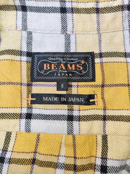 Beams Plus Yellow Plaid Cotton Shirt