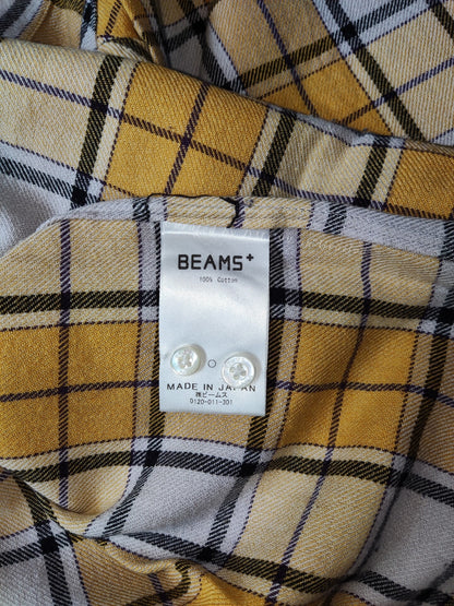 Beams Plus Yellow Plaid Cotton Shirt