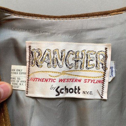 Schott Vintage Western Suede Vest