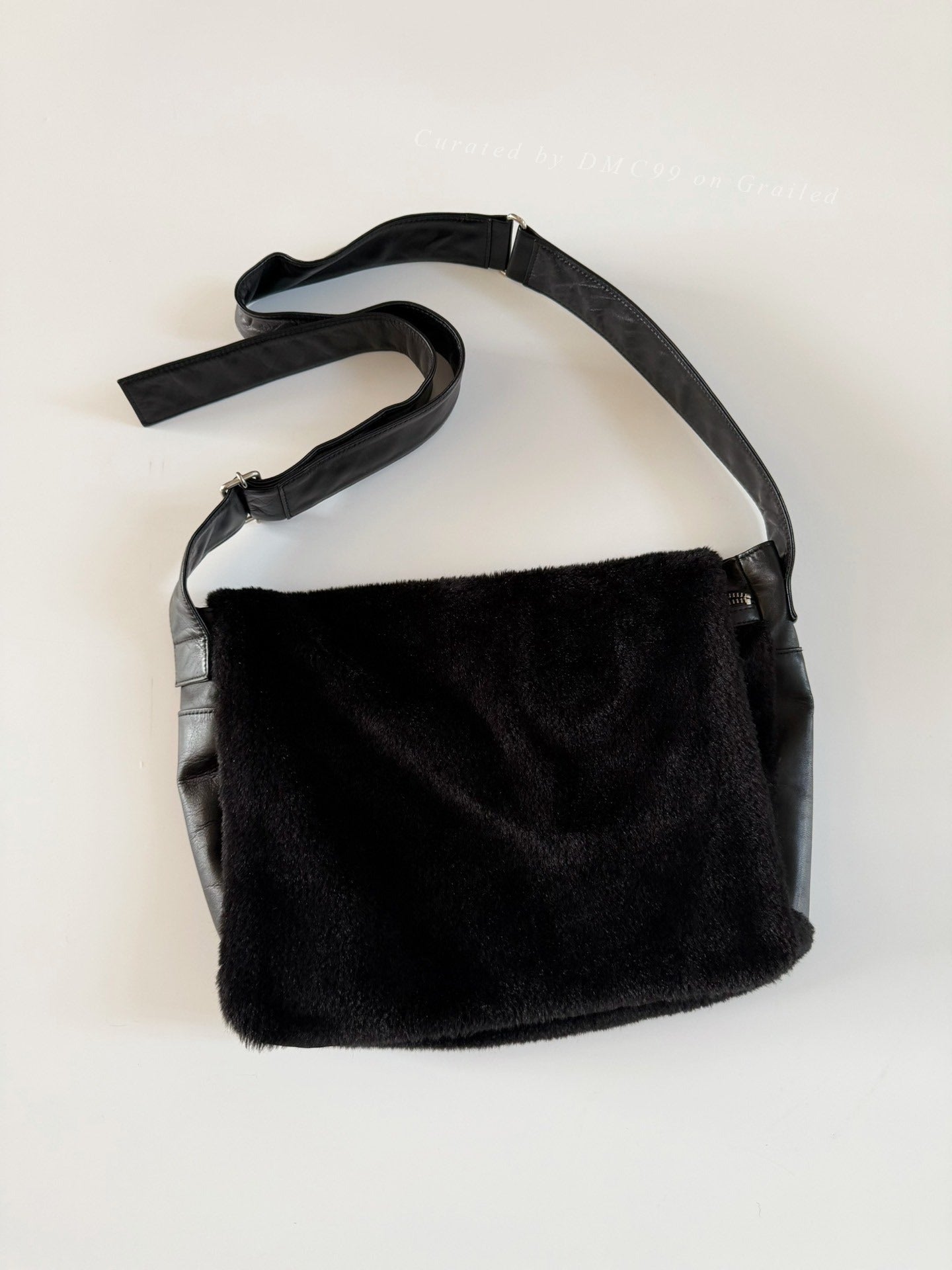 Yohji Yamamoto Noir Leather Fur Crossbody