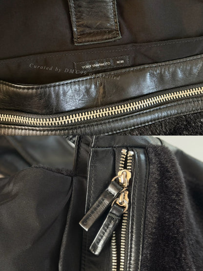 Yohji Yamamoto Noir Leather Fur Crossbody