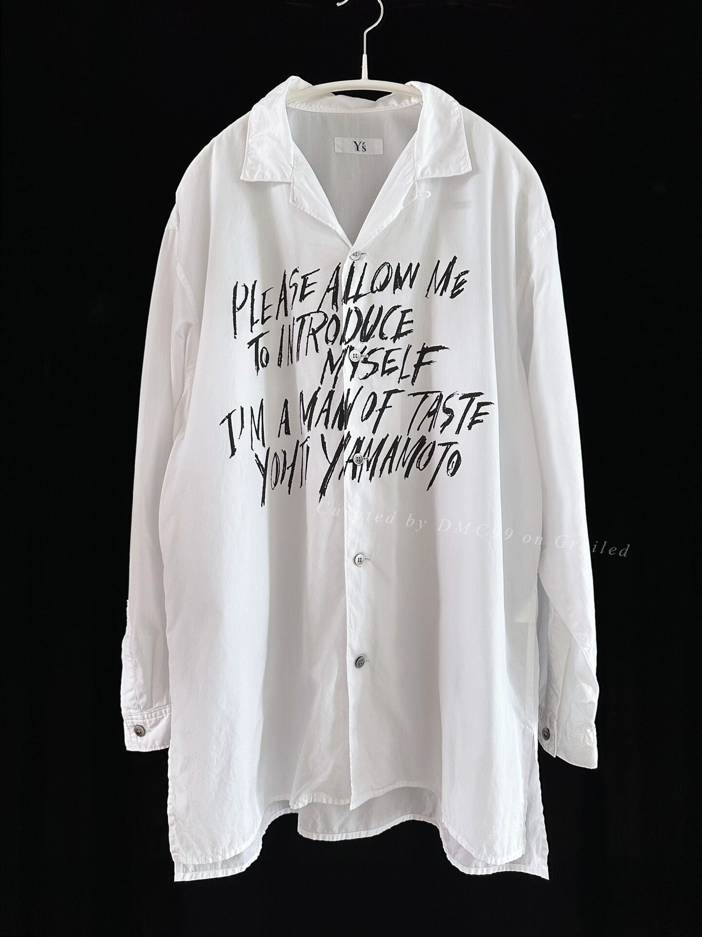 Yohji Yamamoto 90s Y's Slogan Shirt