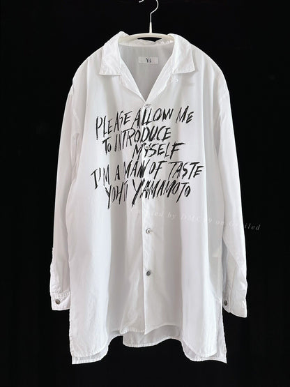 Yohji Yamamoto 90s Y's Slogan Shirt