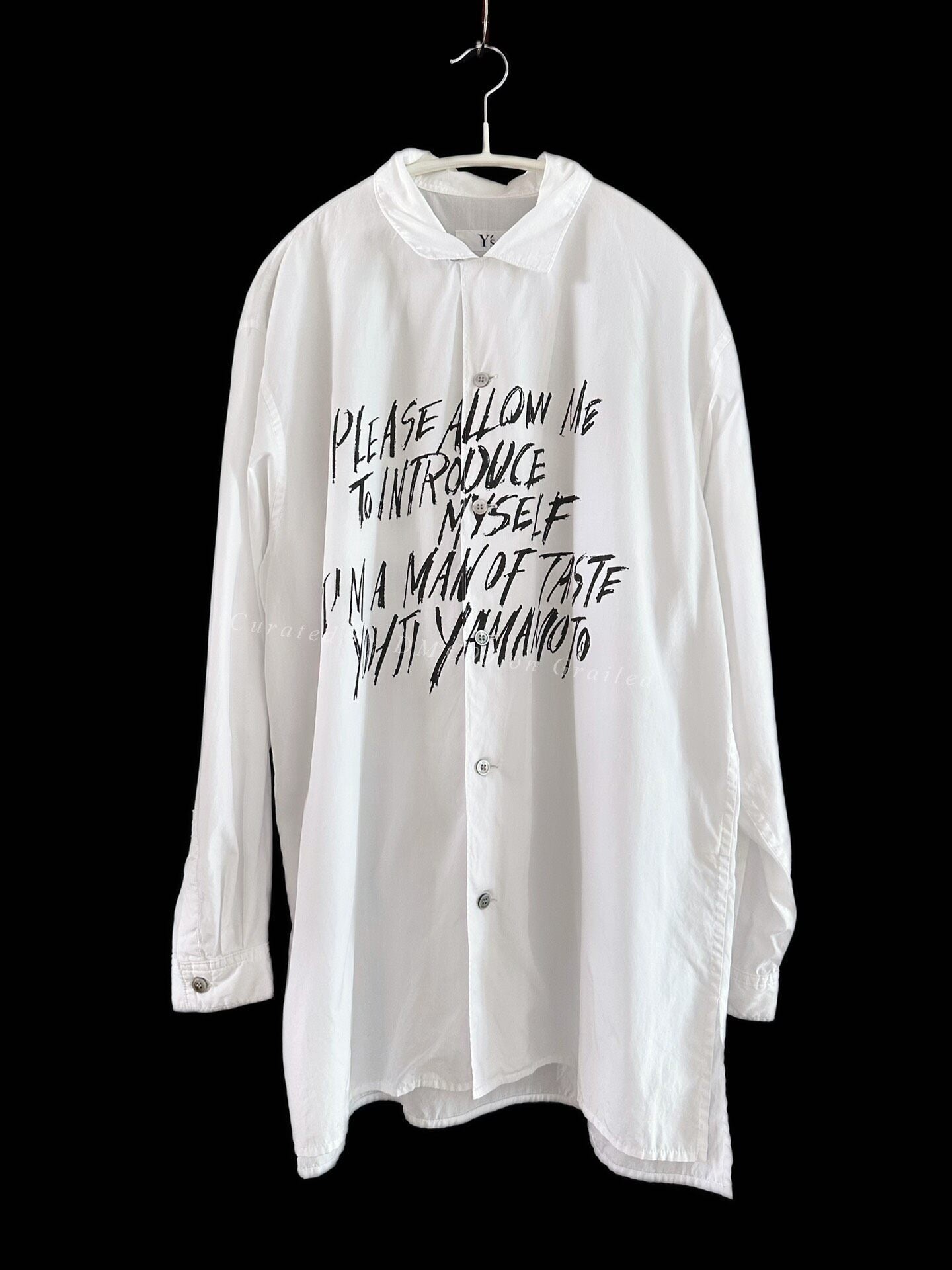 Yohji Yamamoto 90s Y's Slogan Shirt