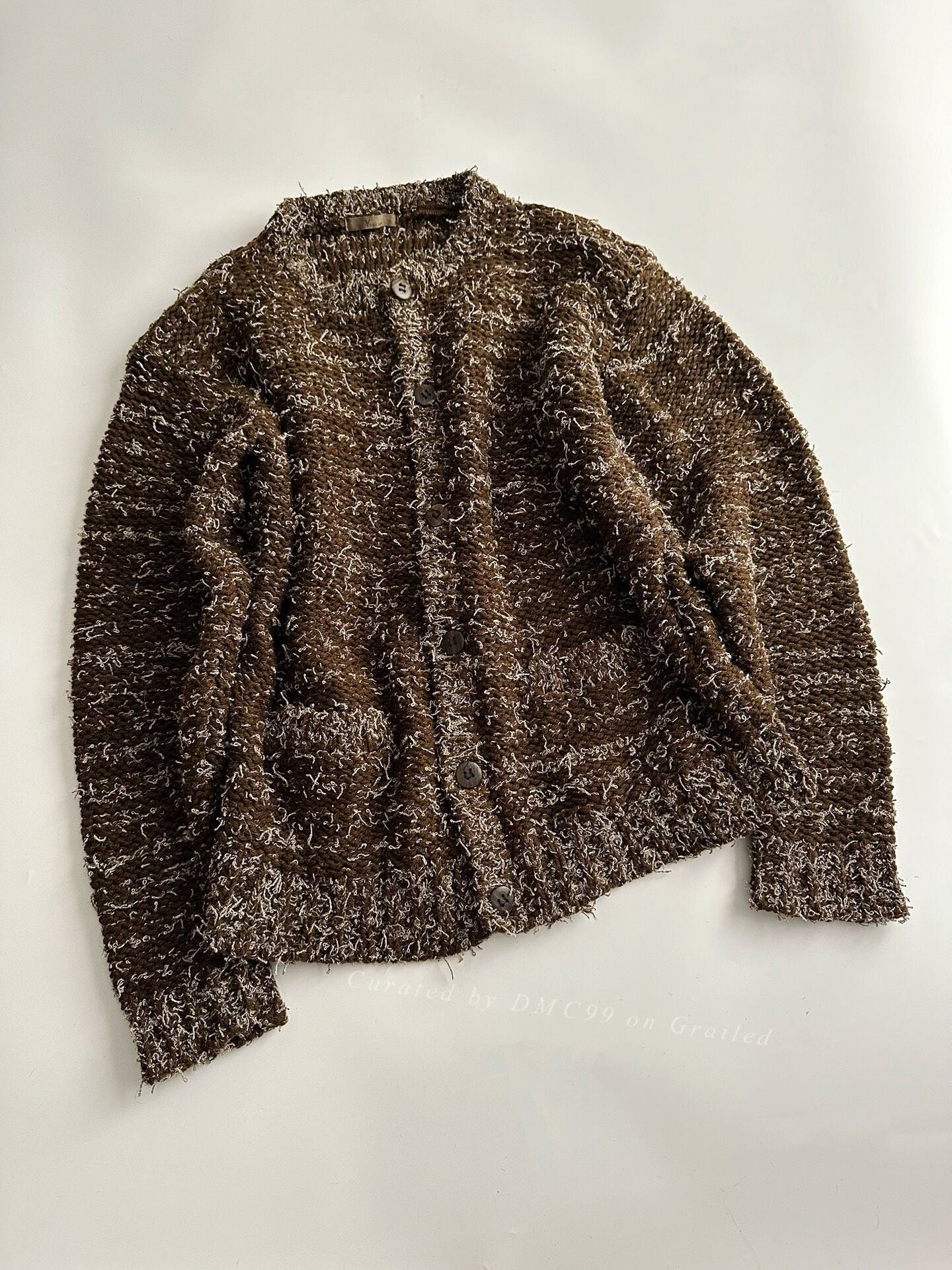 Y's for Men Snowflake Knit Cardigan