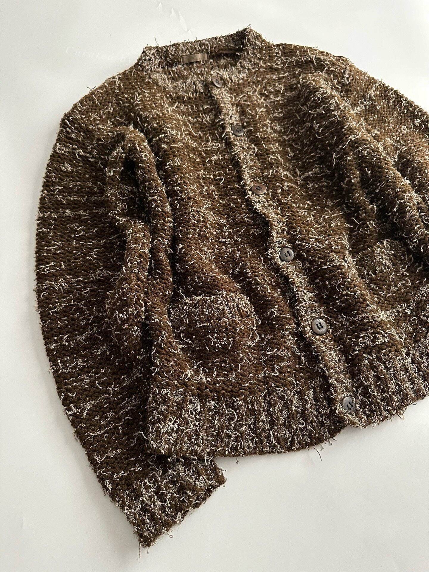 Y's for Men Snowflake Knit Cardigan
