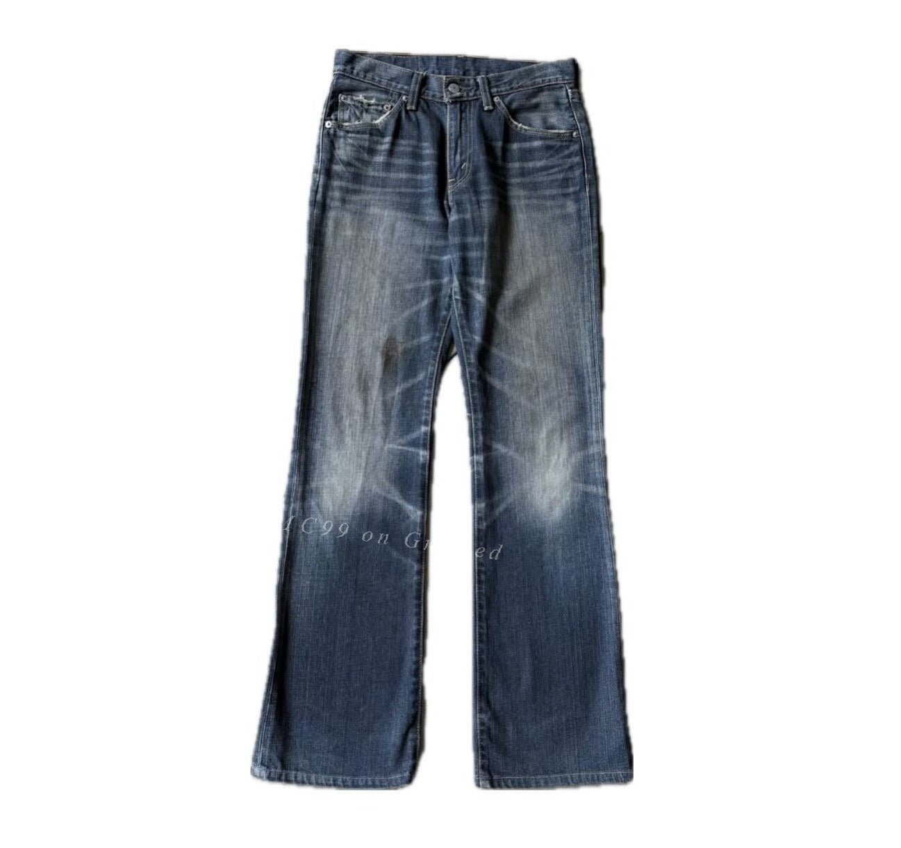 Vintage Levis 517 Indigo Faded Denim Pants