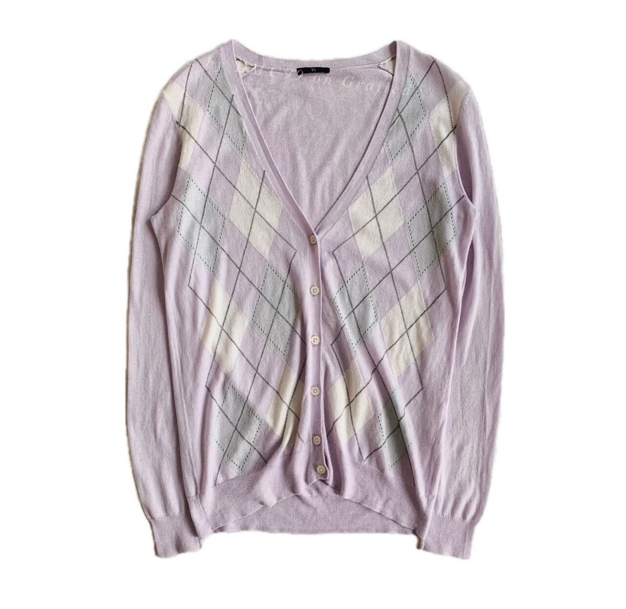 Vintage Y's by Yohji Yamamoto Argyle Cardigan