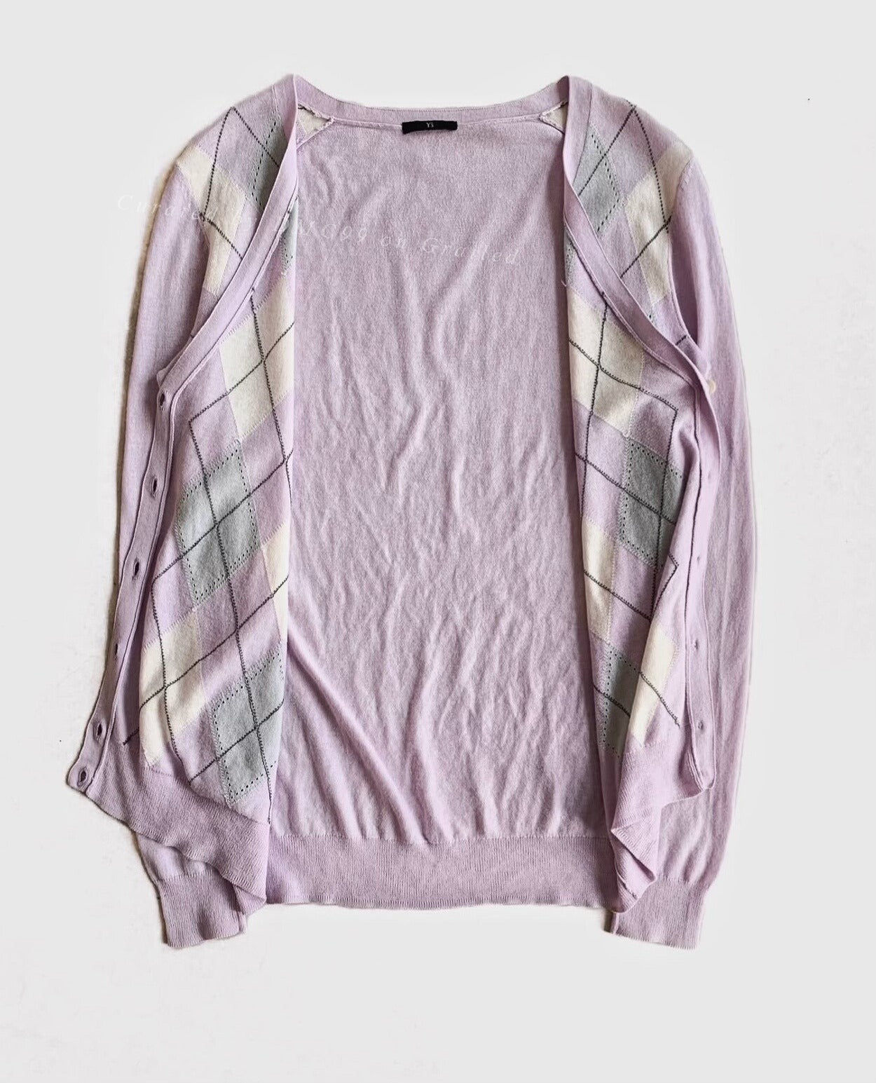 Vintage Y's by Yohji Yamamoto Argyle Cardigan