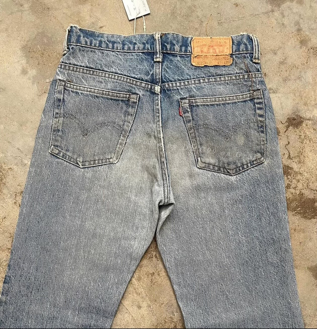 Vintage 1970 Levi's 517 Dirty Wash Jeans