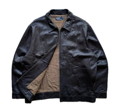 Vintage Polo Ralph Lauren 1990s Leather Jacket