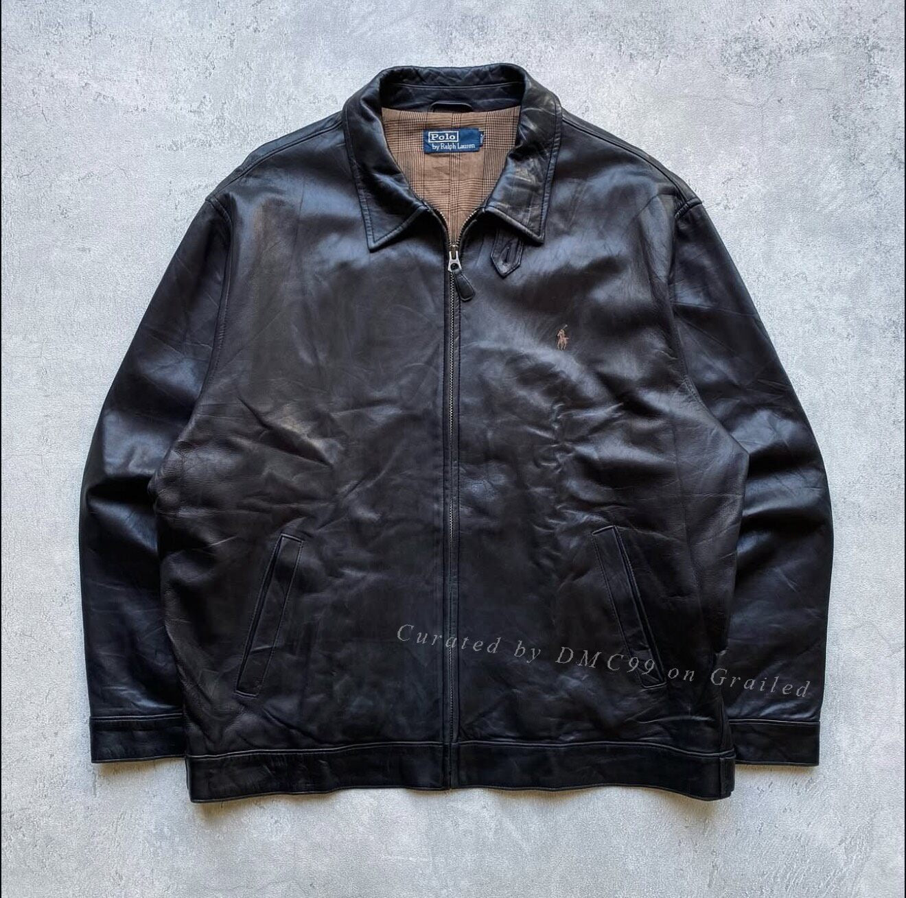 Vintage Polo Ralph Lauren 1990s Leather Jacket