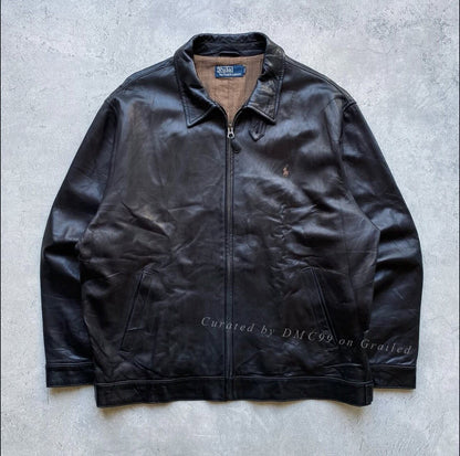 Vintage Polo Ralph Lauren 1990s Leather Jacket