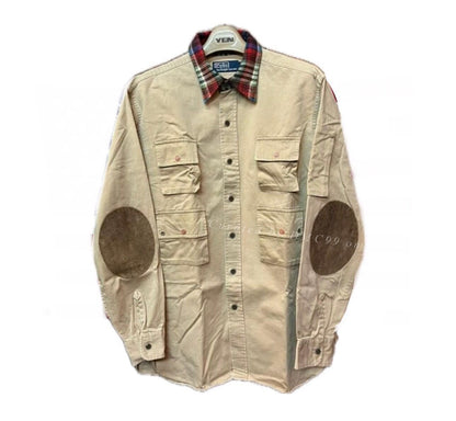 Vintage Polo Ralph Lauren Brown Work Shirt-Jacket