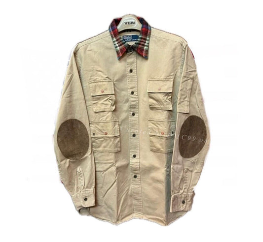 Vintage Polo Ralph Lauren Brown Work Shirt-Jacket