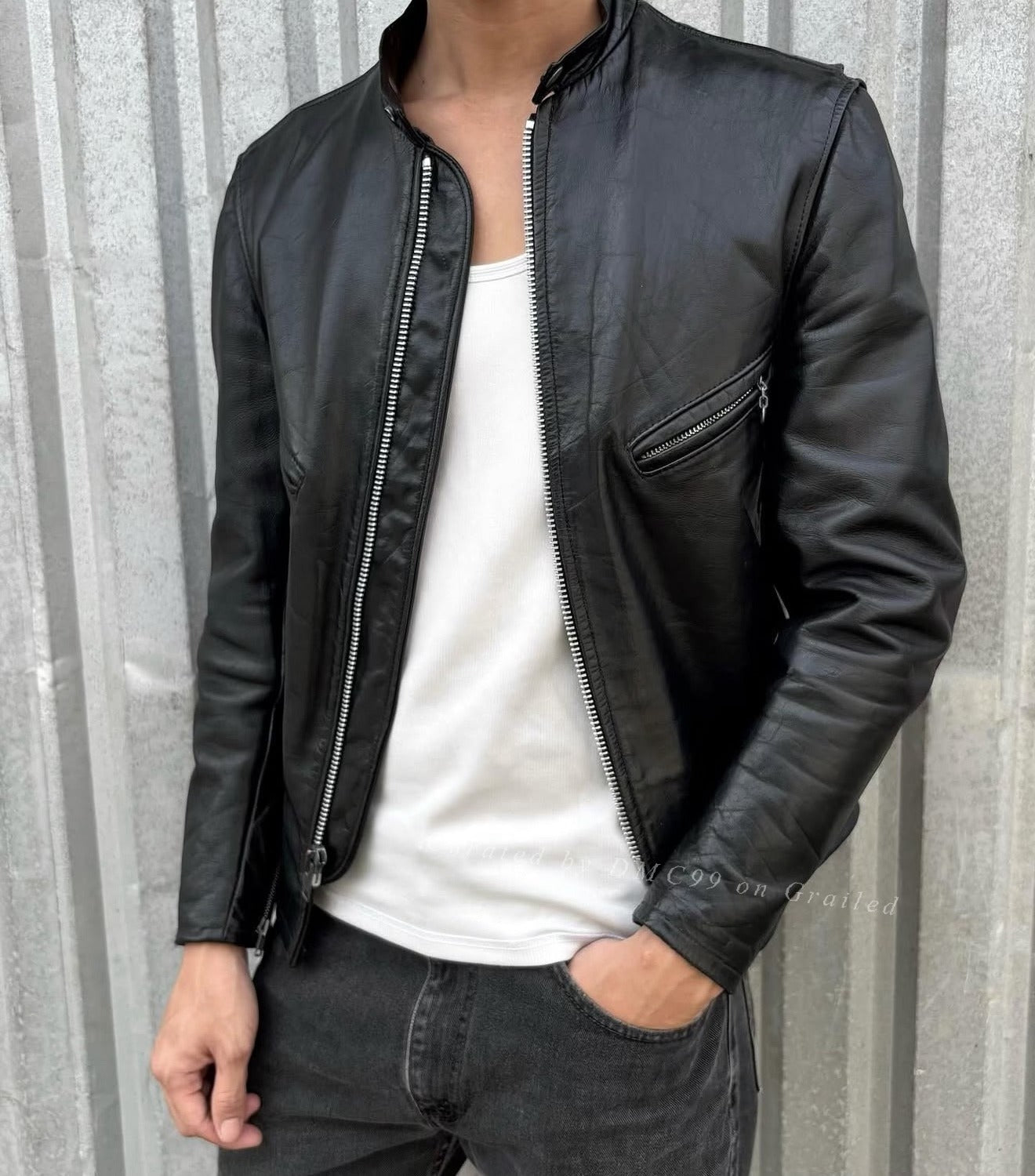 1970s Schott NYC Perfecto 641XX Cafe Racer Jacket