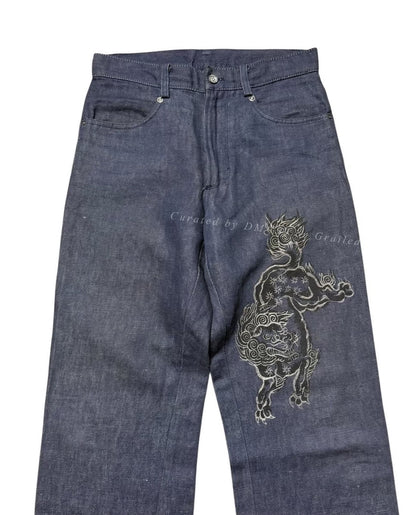 Vintage 1990s Jean Paul Gaultier Objet Homme Denim Pant