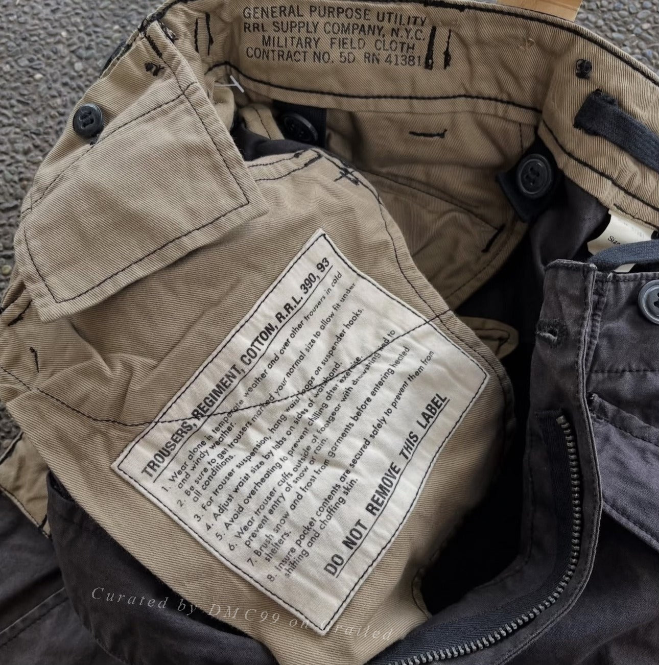 Vintage Double RL Military Cargo Trousers