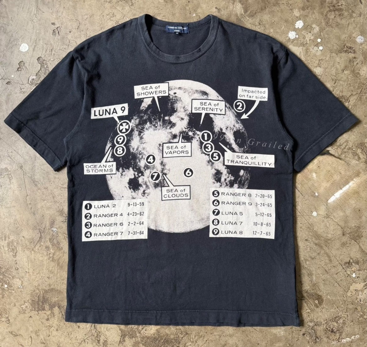 Vintage 2005 CDG Homme Luna Moon Tee
