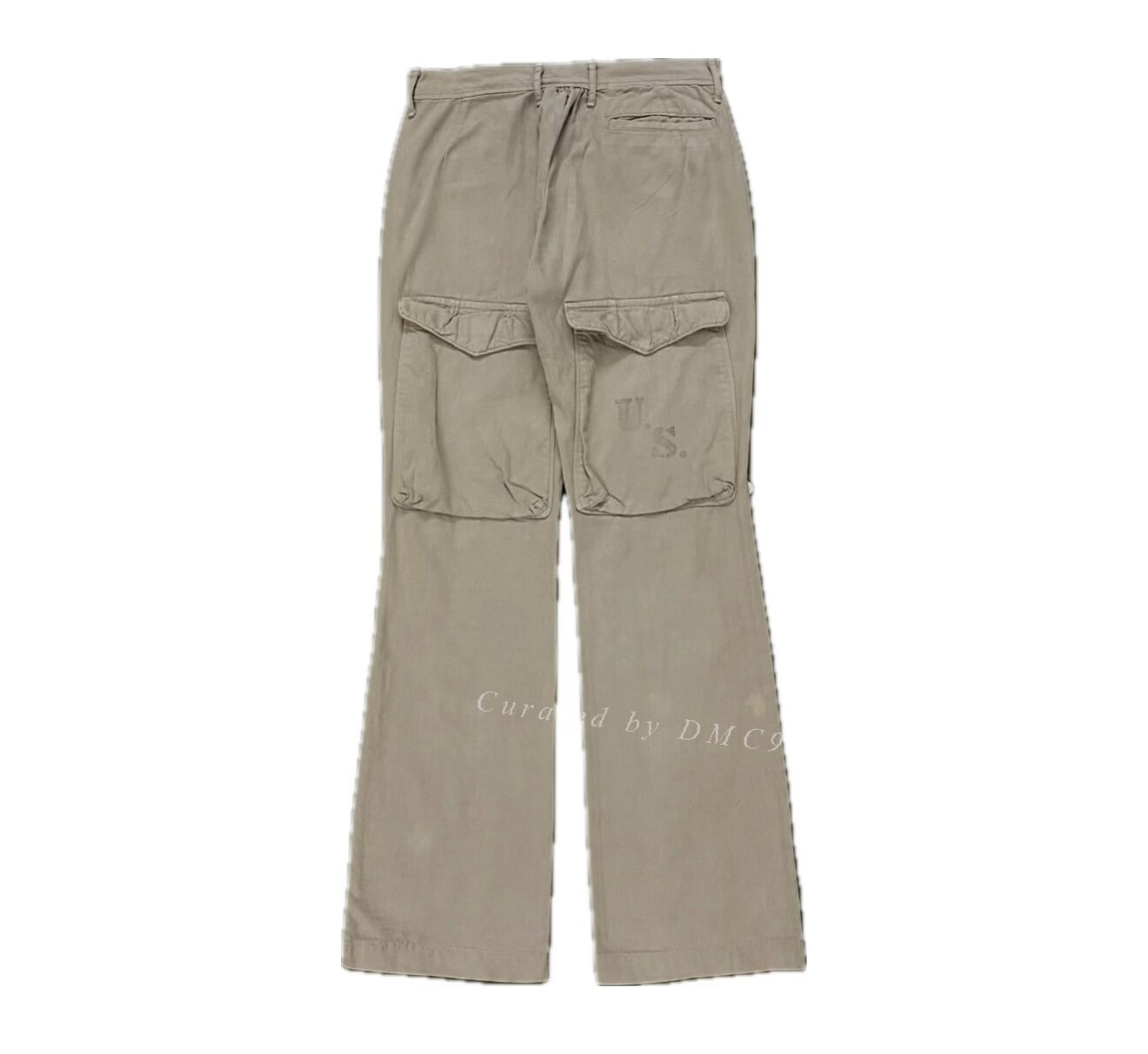 Vintage Kapital Beige Canvas Flare Pants