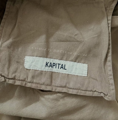 Vintage Kapital Beige Canvas Flare Pants