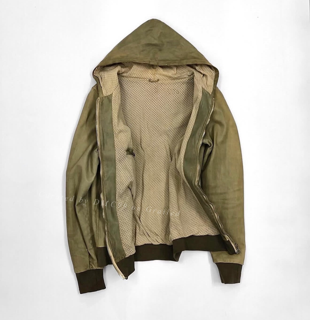 Vintage 2000s Giorgio Brato Leather Hooded Jacket