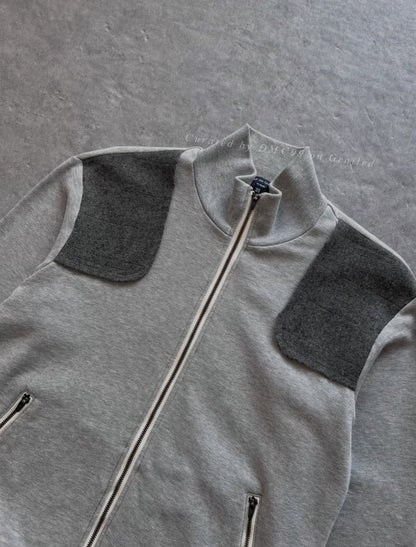 2007 CDG Homme Wool Patch Zip Jacket