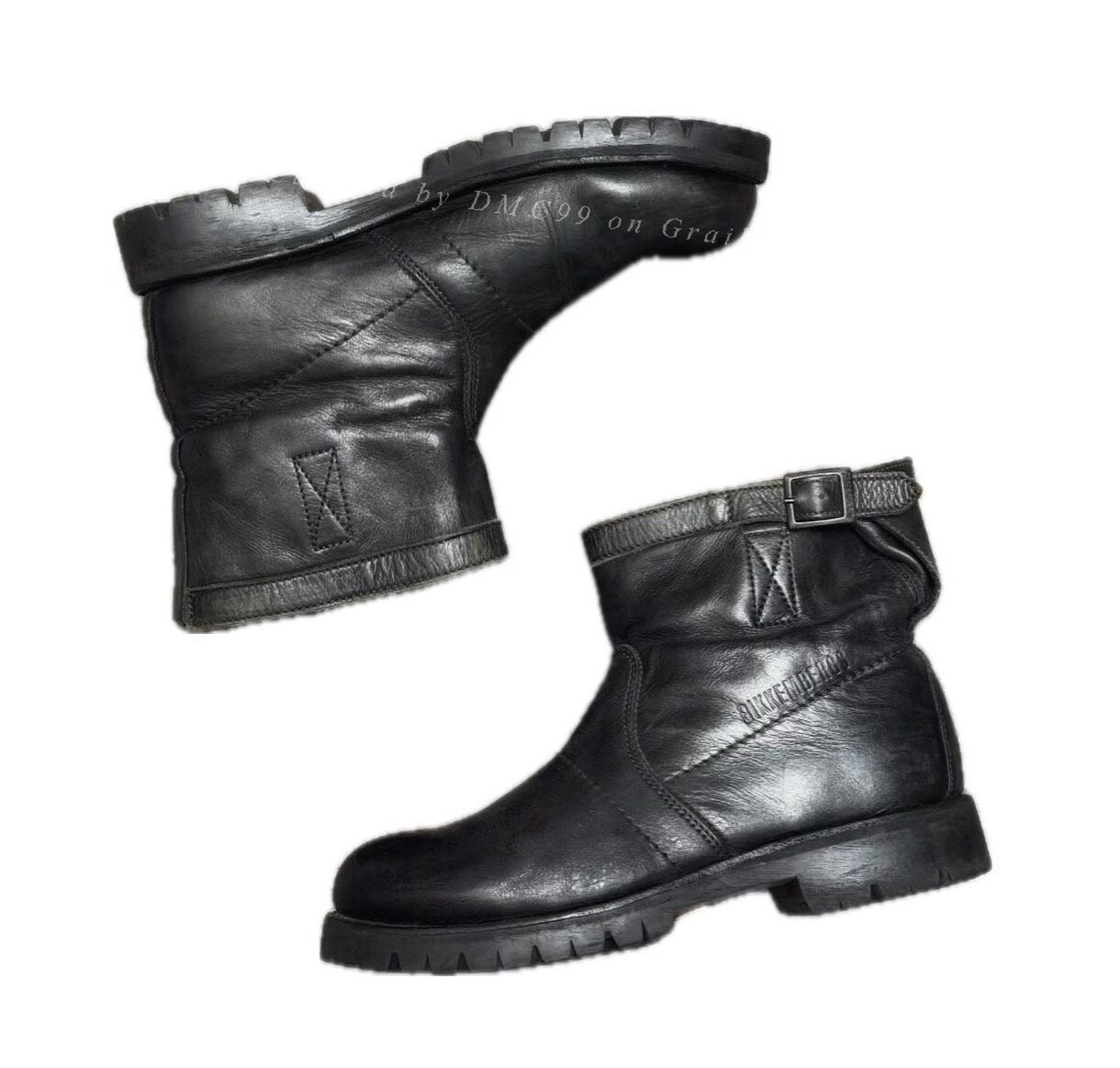 Vintage Dirk Bikkembergs 2000s Leather Trainer
