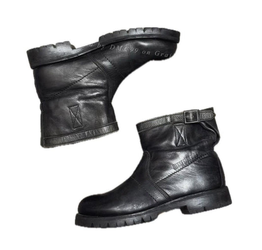Vintage Dirk Bikkembergs 2000s Leather Trainer