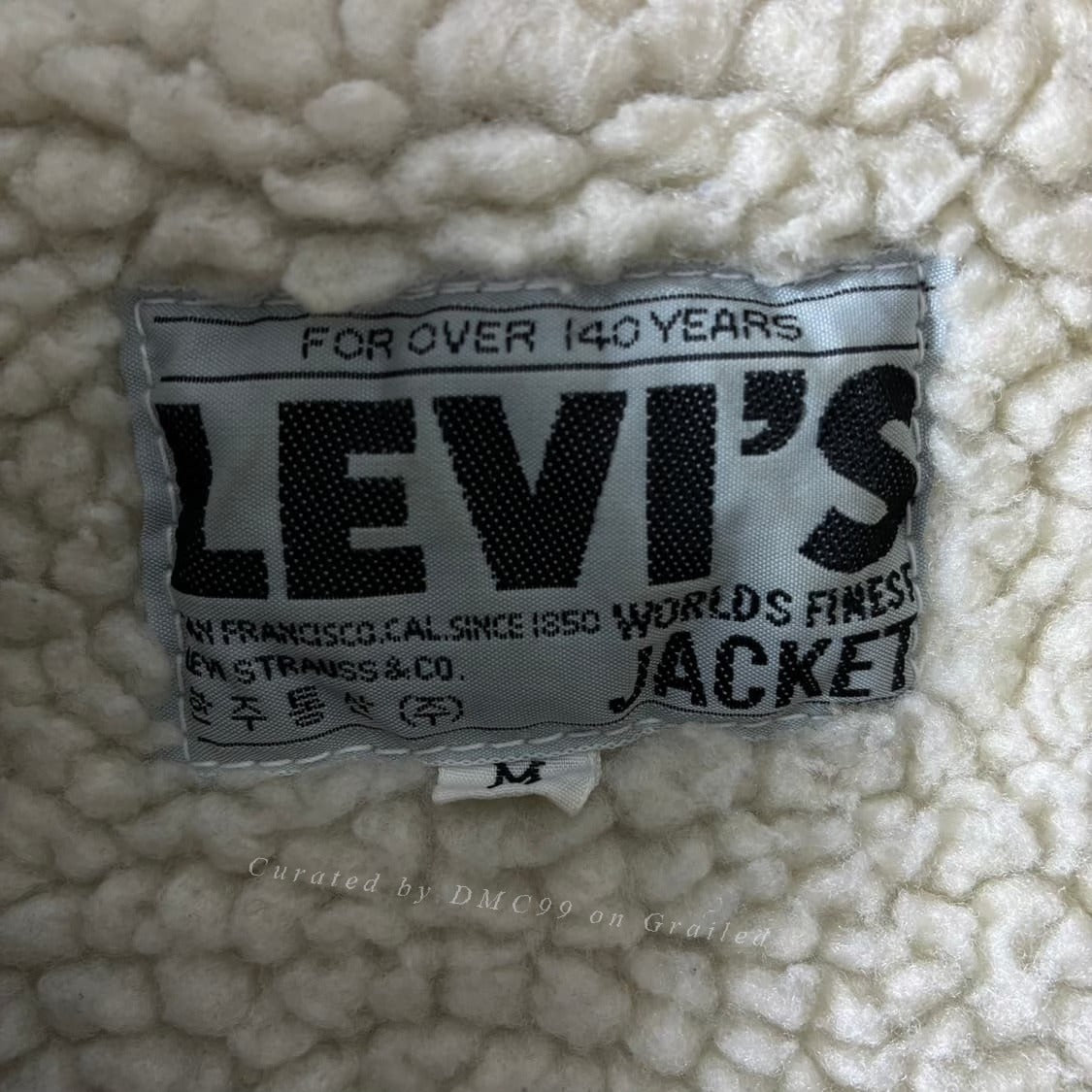 Levi's Vintage Distressed Denim Wool Coat