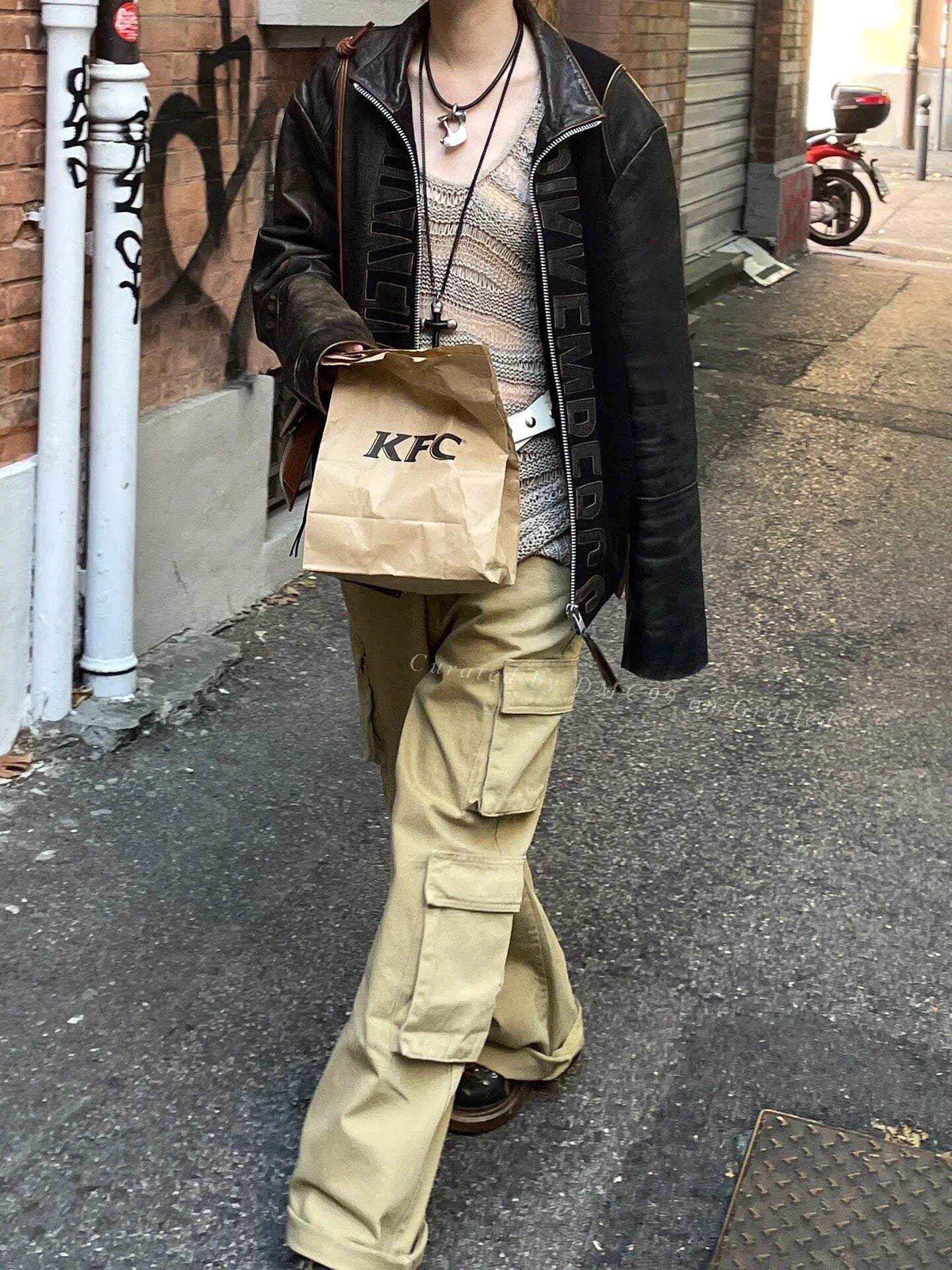 Dirk Bikkembergs Vintage Wool Leather Jacket