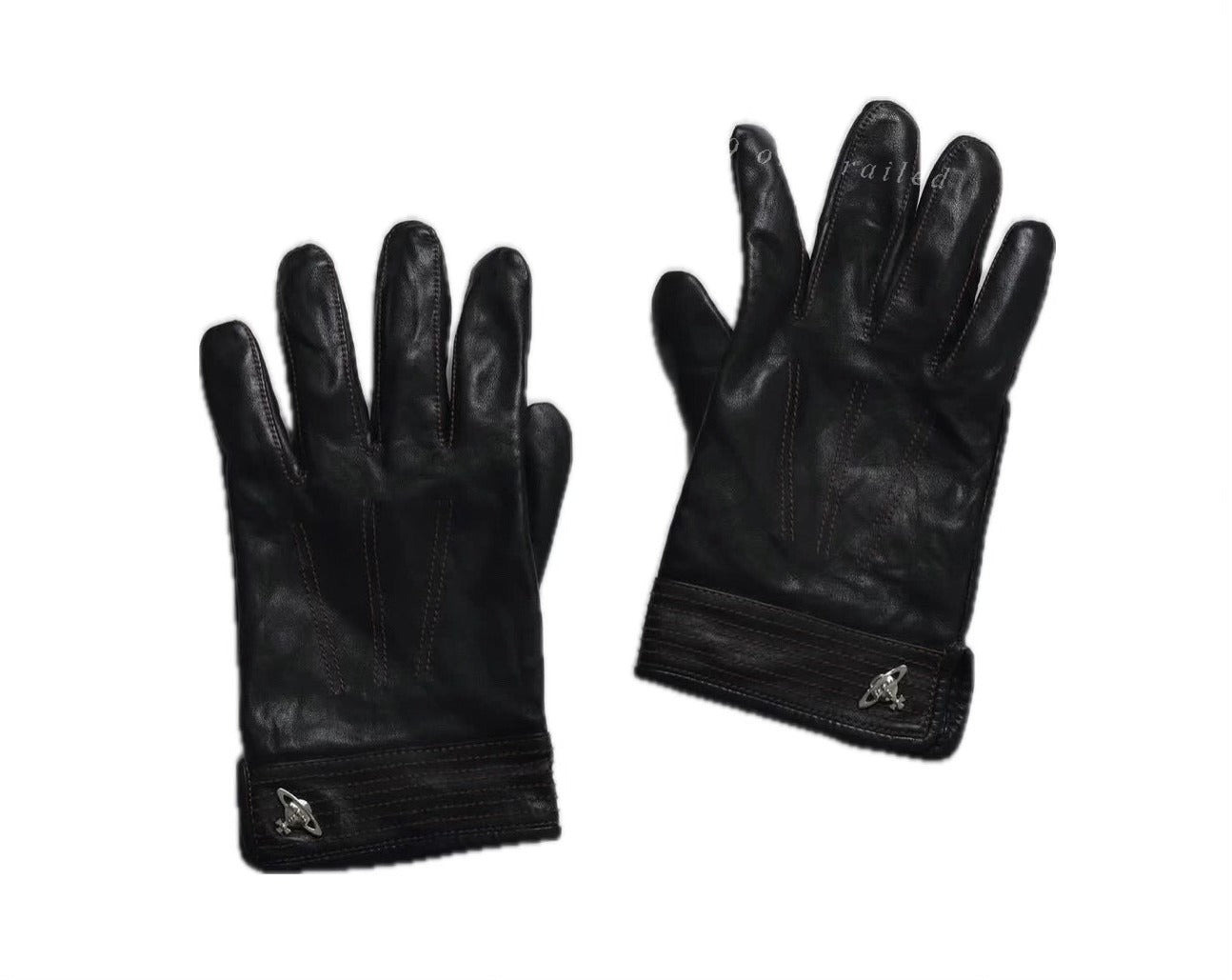 Vintage Vivienne Westwood Orb Leather Gloves