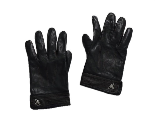 Vintage Vivienne Westwood Orb Leather Gloves