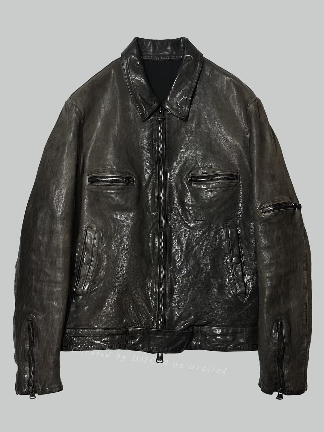 Yohji Yamamoto Backlash Leather Jacket