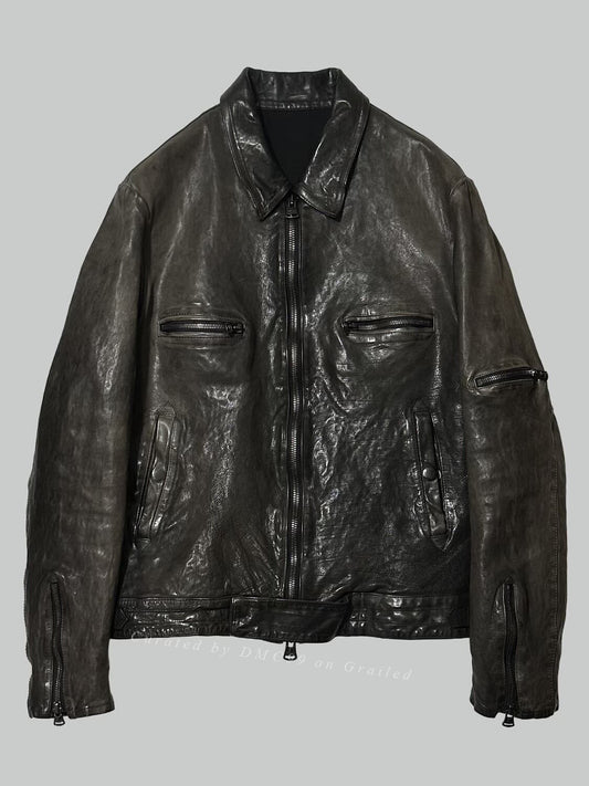 Yohji Yamamoto Backlash Leather Jacket