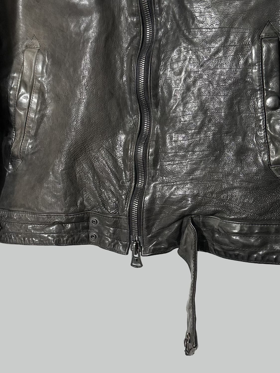 Yohji Yamamoto Backlash Leather Jacket