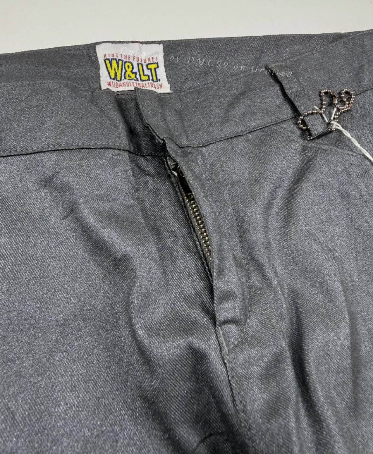 1990s Walter Van Beirendonck Metallic Flared Pants